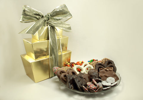 3 Tier Tower Milk & Dark Gourment Chocolate Mixed Package (A)