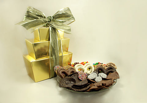 3 Tier Tower Milk & Dark Gourmet Chocolate Mixed Package (B)