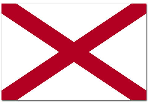 Alabama  State  4" x 6" Flag