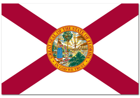 Florida State  4" x 6" Flag