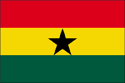 Ghana 4" x 6" Flag
