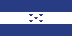 Honduras 4" x 6" Flag