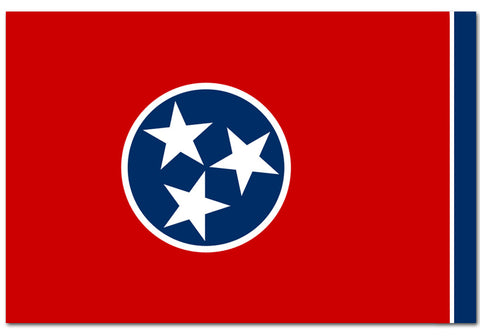 Tennessee State  4" x 6" Flag