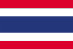 Thailand 4" x 6" Flag
