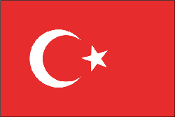 Turkey 4" x 6" Flag