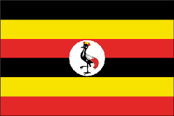 Uganda 4" x 6" Flag
