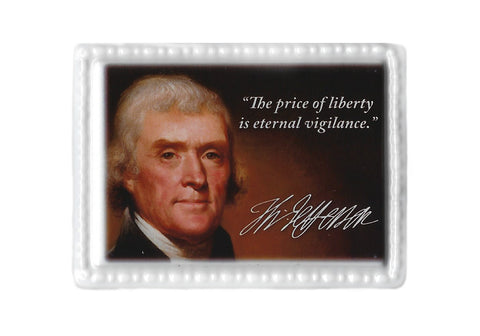 Thomas Jefferson Ceramic Quote Magnet