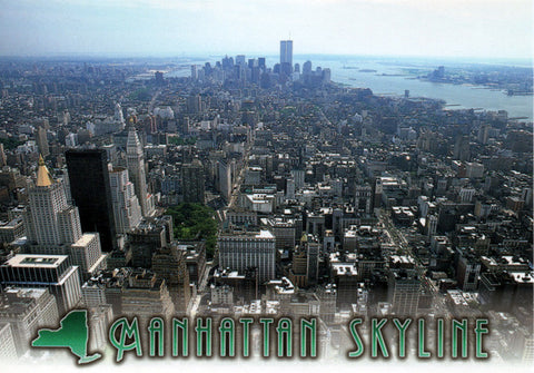 New York City Manhattan Skyline Postcard