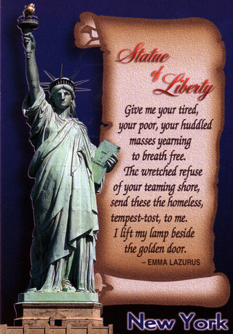 The Statue of Liberty New York, New York Postcard