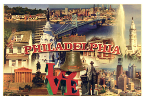Philadelphia Landmark Collage Postcard