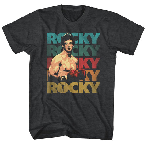 Rocky 70's Colors MGM* Licensed Adult Dark Heather T-Shirt