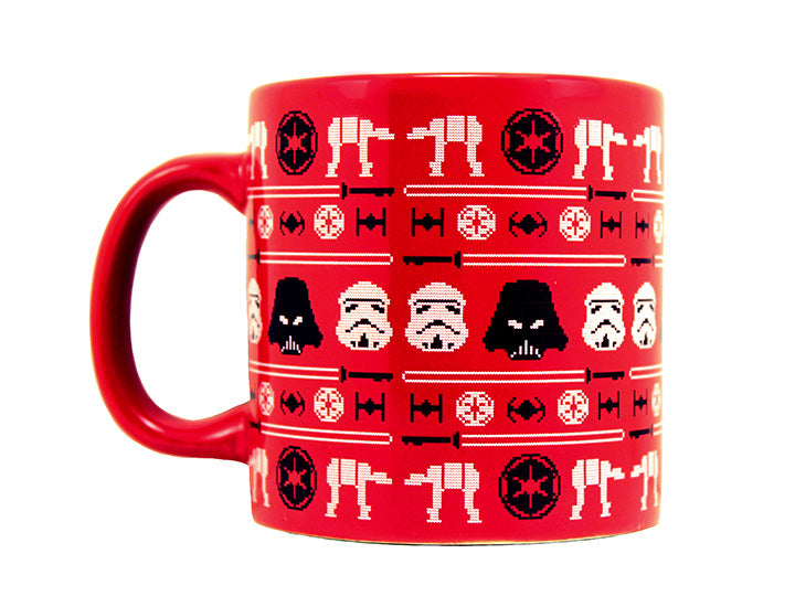 Star Wars Christmas Sweater Red, White and Black Ceramic Graphic Mug