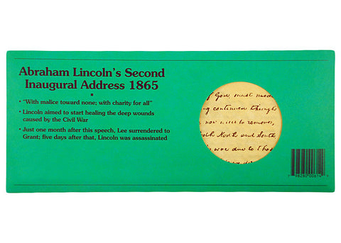 Lincoln's Second Inaugural Address 1865 Document
