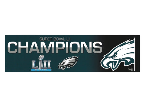 Philadelphia Eagles Super Bowl LII Champs Bumper Sticker