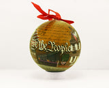 Liberty Bell Collage Ball 80mm Ornament