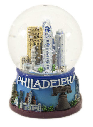 Philadelphia's Skyline Musical Snow Globe