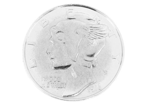 1916 Mercury Dime Jumbo Coin 3"