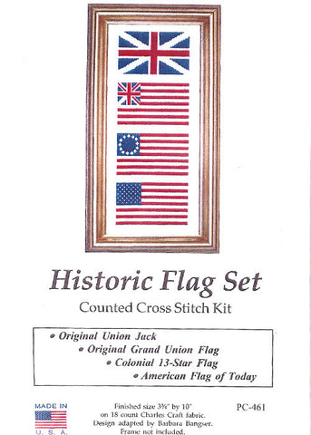 HIstorical Flags Cross Stitch Kit