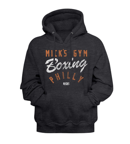 Rocky Mick's Boxing Gym MGM Licensed Dark Heather Hooded Sweatshirt