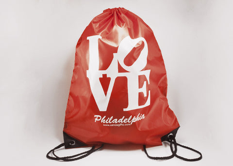 LOVE Philadelphia Drawstring Bag