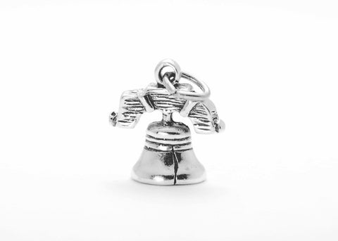 Liberty Bell Sterling Silver Charm (Large)