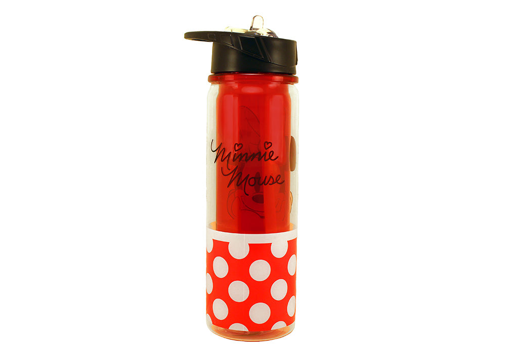 Disney Water Bottle - Minnie Mouse All About Me - Aluminum - Wide Mouth -  Red