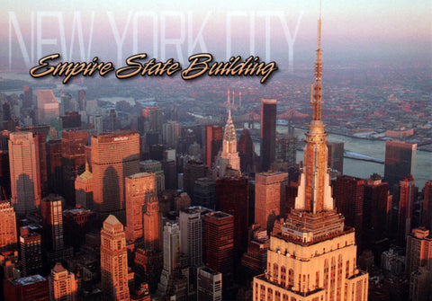 New York Empire State Building Postcard
