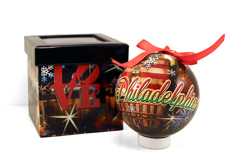 Philadelphia Collage Xmas Ball 80mm Ornament