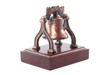 Liberty Bell on Wooden Base 4 1/2" x 3 3/8" x 4 1/2" Tall