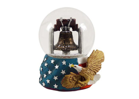 Liberty Bell & Eagle Snow Globe 65mm