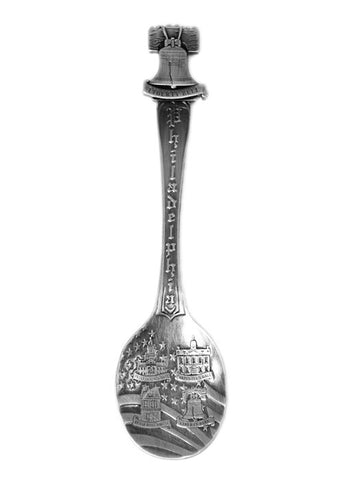 Philadelphia Liberty Bell Pewter-Finished Spoon