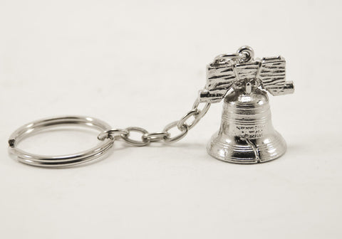 Mini Liberty Bell Keychain Nickel Finished