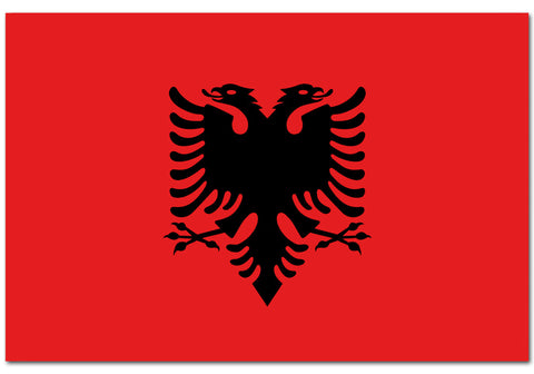 Albania 4" x 6" Flag