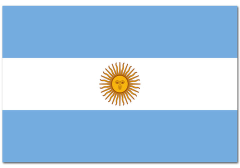 Argentina 4" x 6" Flag
