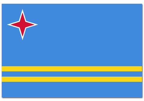 Aruba 4" x 6" Flag