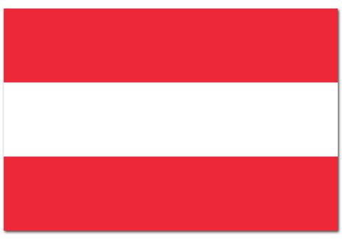 Austria 4" x 6" Flag