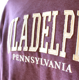 Philadelphia Pennsylvania CrewNeck Appliqué Sweatshirt