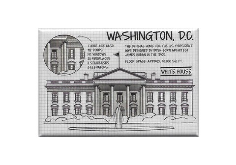 Washington D.C. White House Magnet