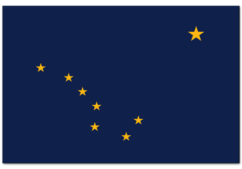 Alaska State  4" x 6" Flag