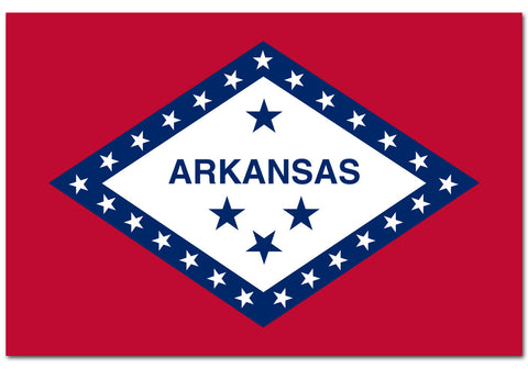 Arkansas State  4" x 6" Flag