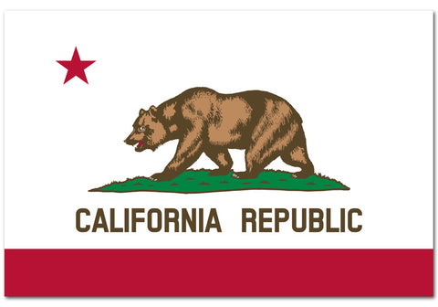 California State  4" x 6" Flag