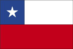 Chile 4" x 6" Flag
