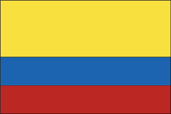 Colombia 4" x 6" Flag