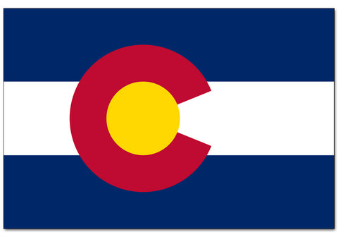 Colorado State  4" x 6" Flag