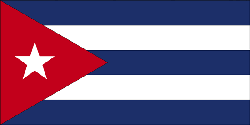 Cuba 4" x 6" Flag