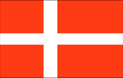 Denmark 4" x 6" Flag