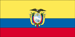 Ecuador 4" x 6" Flag