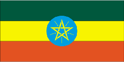Ethiopia 4" x 6" Flag