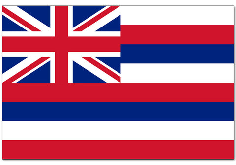 Hawaii State  4" x 6" Flag