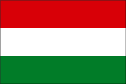 Hungary 4" x 6" Flag